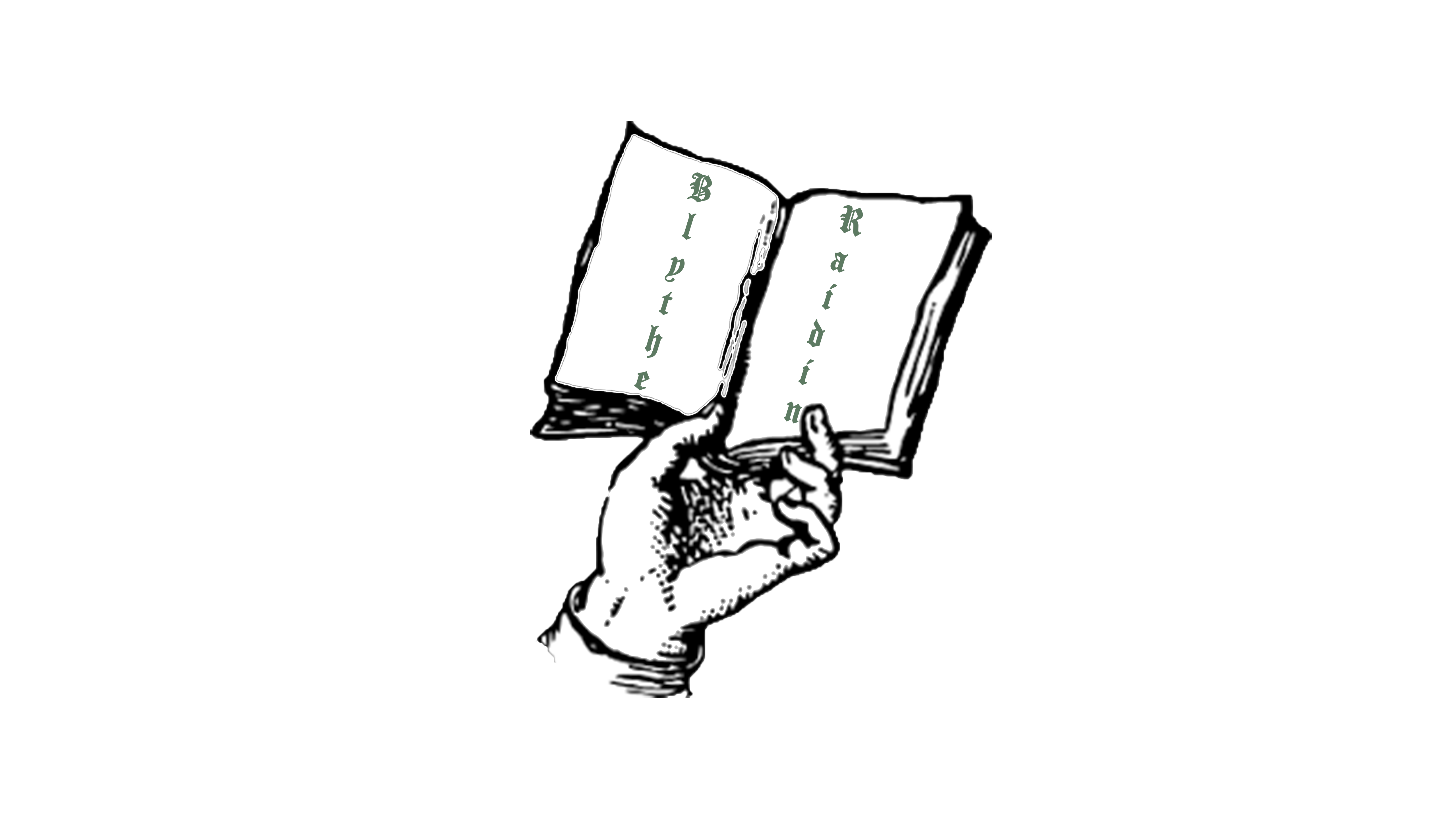 hand holding book drawing